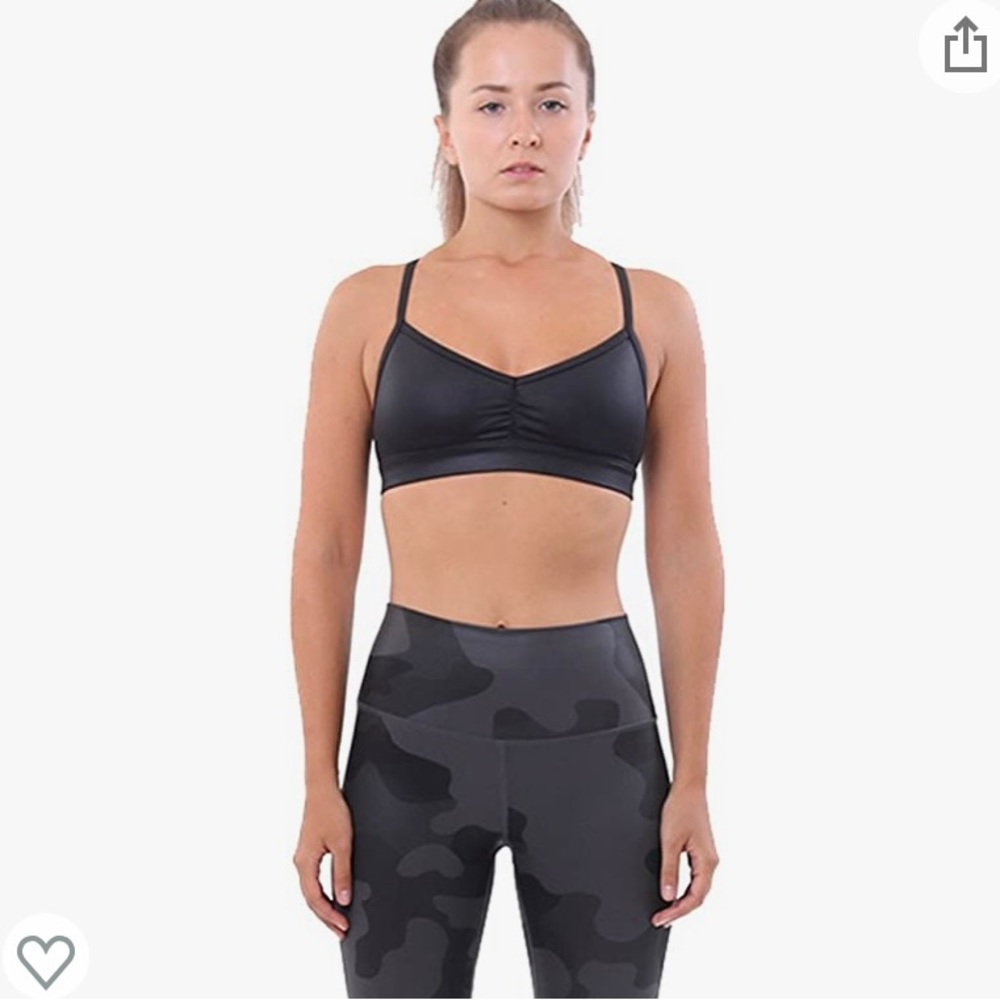 black alo sunny strappy bra